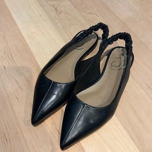 Sam Edelman black sling back flats